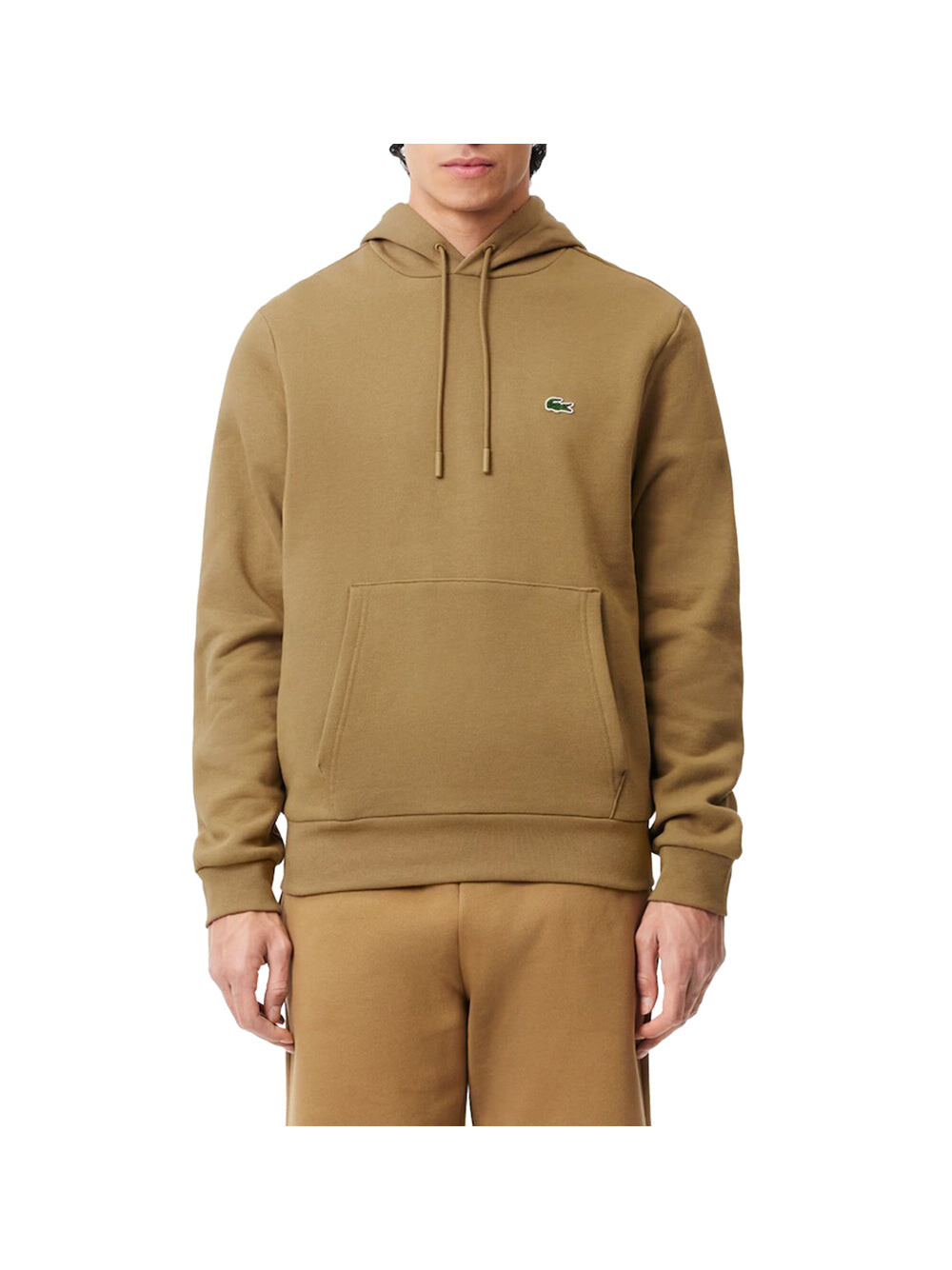 

Коричневая мужская толстовка Lacoste