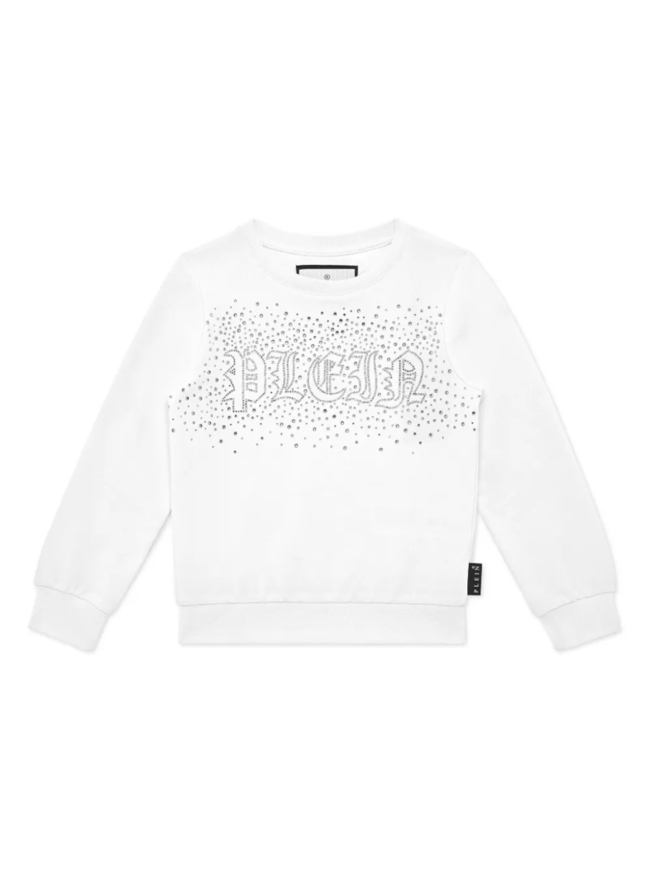 

Толстовка Philipp Plein Junior с аппликацией логотипа, белый