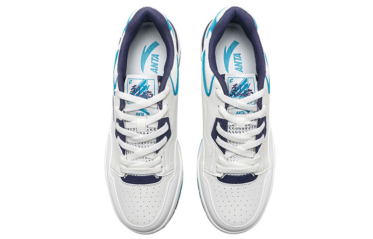 Кроссовки ANTA Flame 4.0 Skateboarding Shoes Men Low-top White/Purple/Blue, белый — фото 4