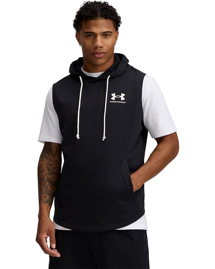 

Худи Under Armour Rival Terry Sleeveless Hoodie, цвет Black/Onyx White
