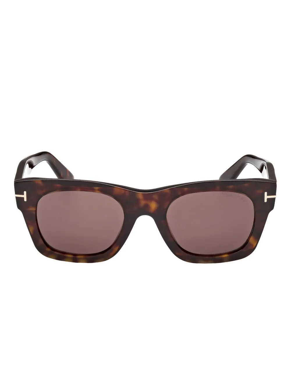 

Солнцезащитные очки в квадратной оправе Tom Ford, коричневый