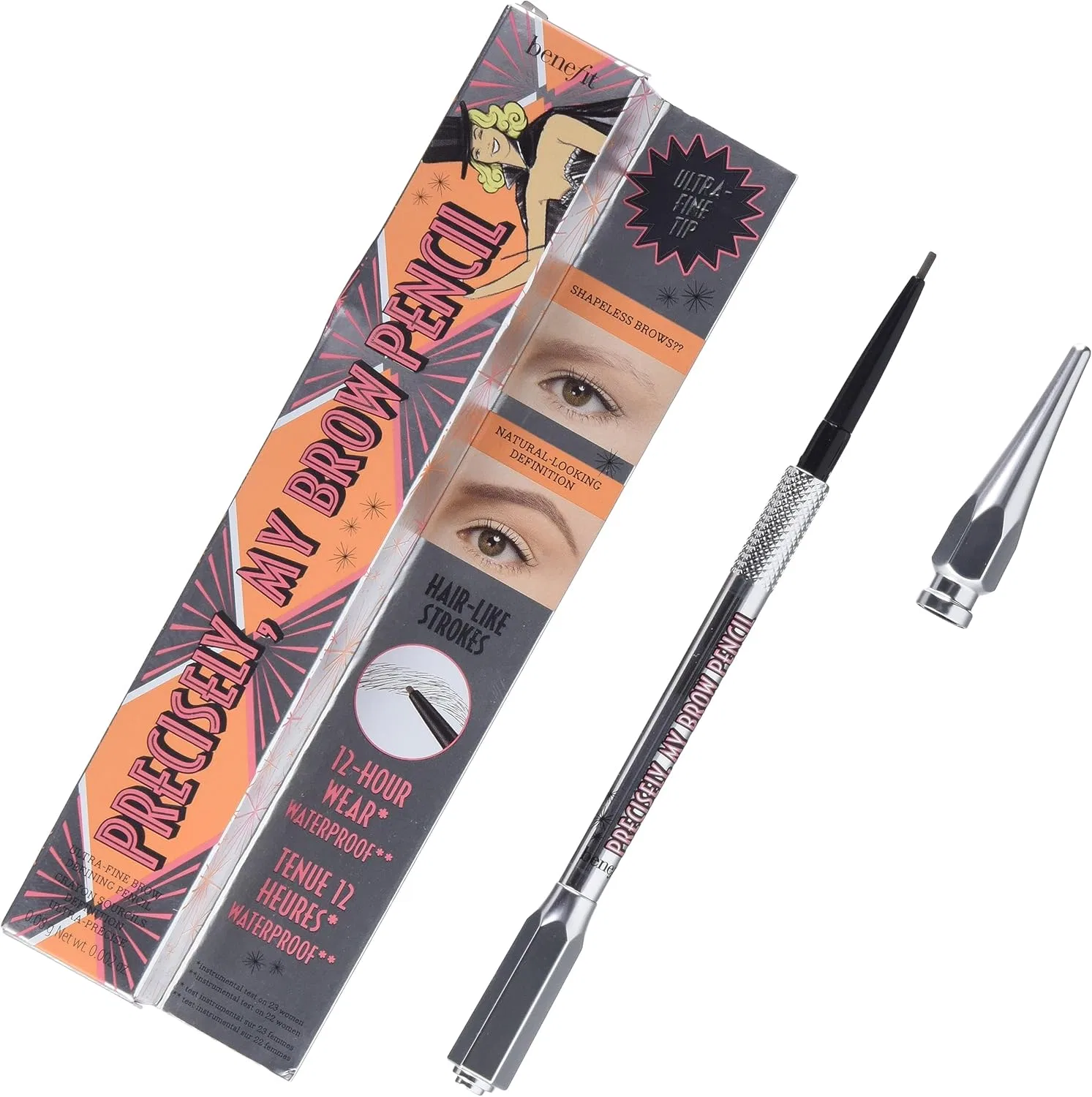 Карандаш для бровей ультратонкий Benefit Precisely, My Brow Pencil, нейтральный средне-коричневый