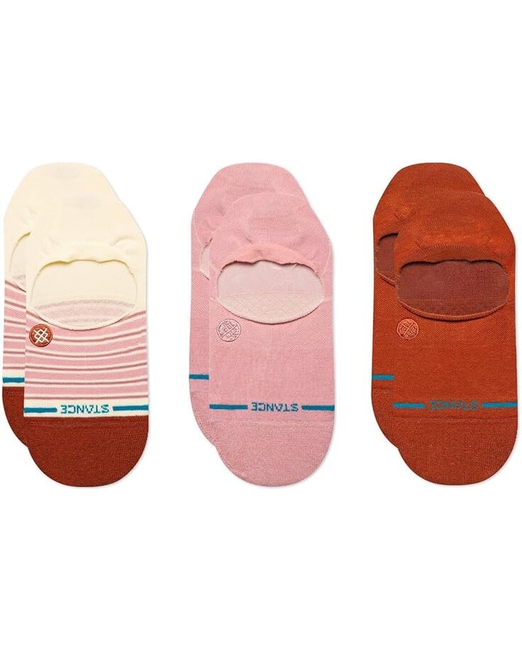 

Носки Stance Fortune No Show 3 Pack, цвет Dusty Rose