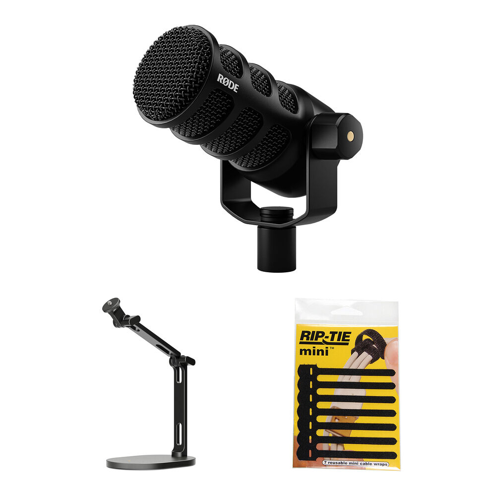 

Комплект микрофонов RODE PodMic USB и XLR с настольным студийным штативом DS2
