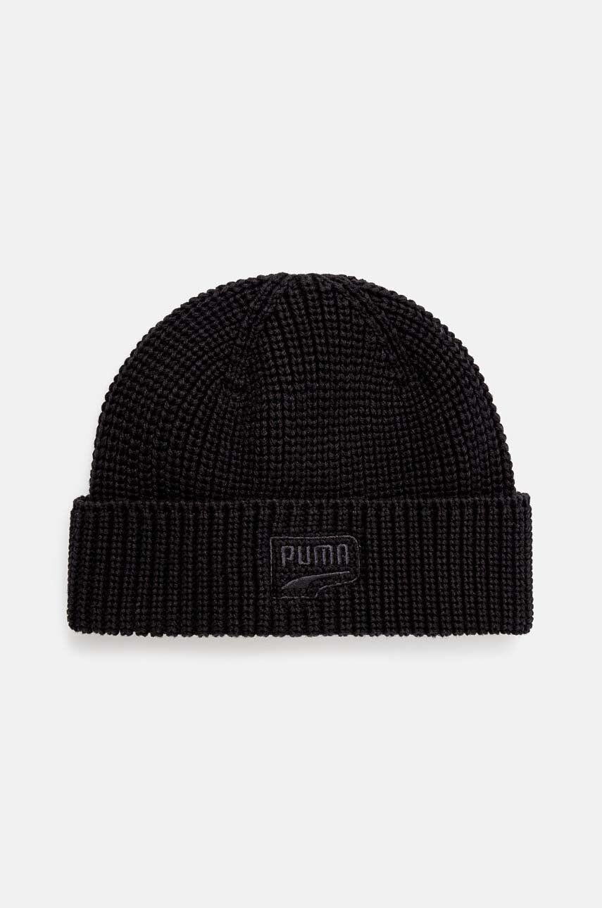 

Хлопковая шапка Puma RE:Collection DT Beanie, черный
