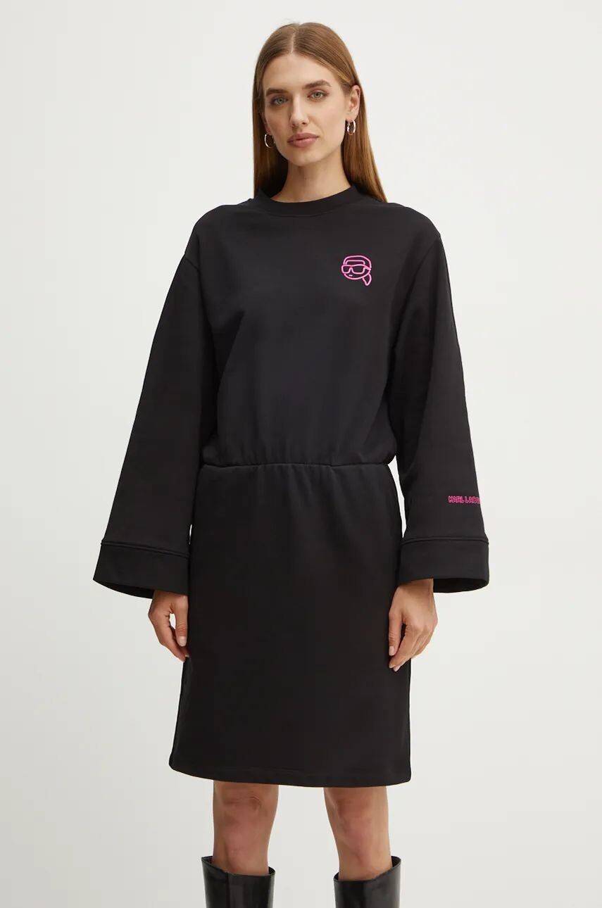 

Платье Karl Lagerfeld vestito in cotone, черный