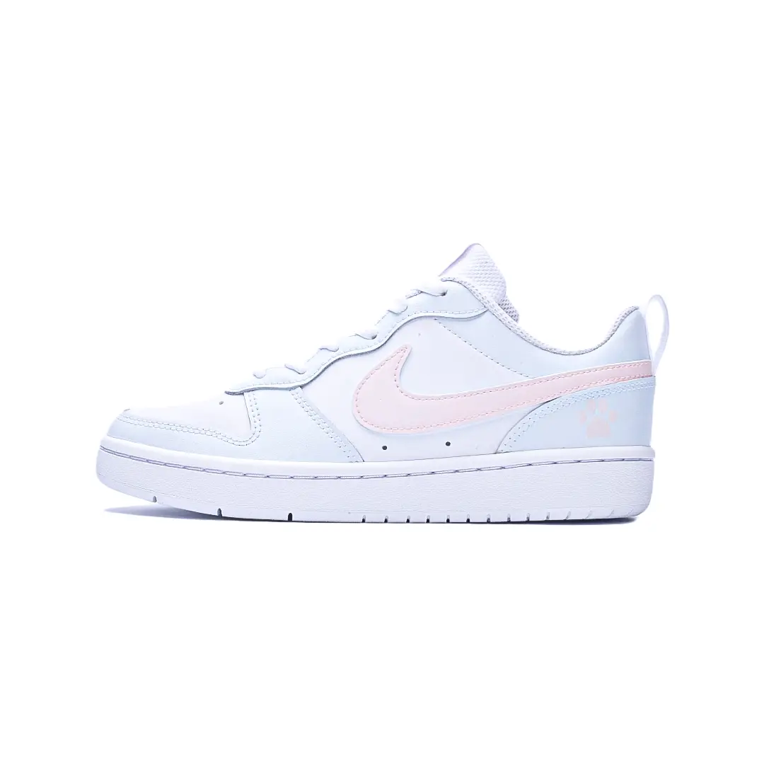 

Nike Белые кроссовки с противоскользящей подошвой, износостойкие, для детей и подростков