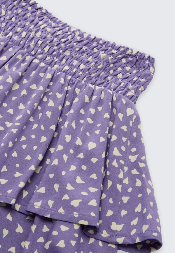 Мини-Юбка minimit volant Tom Tailor, Purple Small Heart Print — фото 3