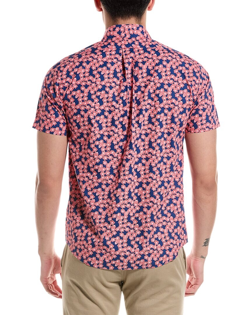 

Тканая рубашка в полоску Brooks Brothers, розовый