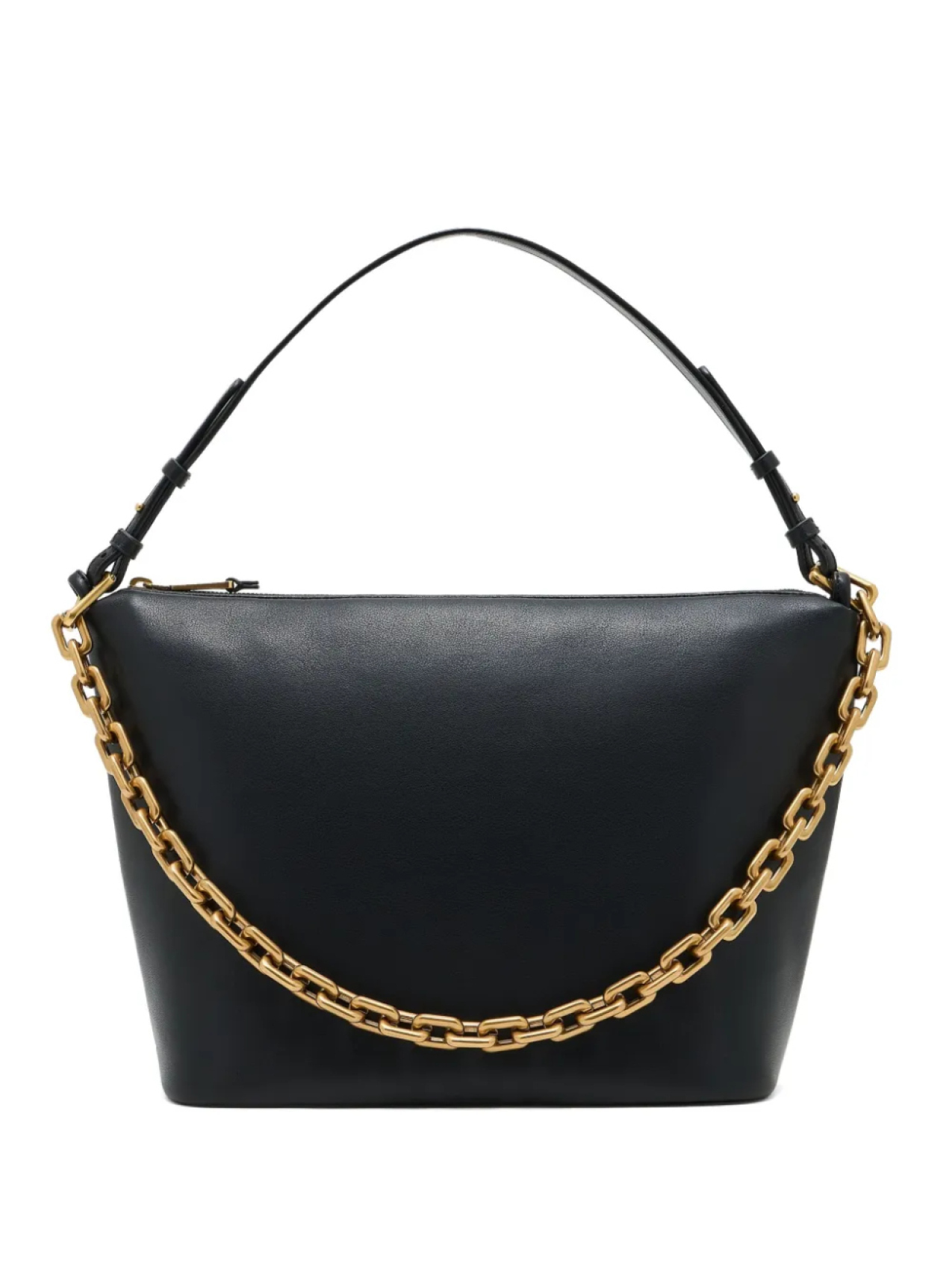 

Сумка-тоут Emporio Armani Hobo из кожи среднего размера, черный