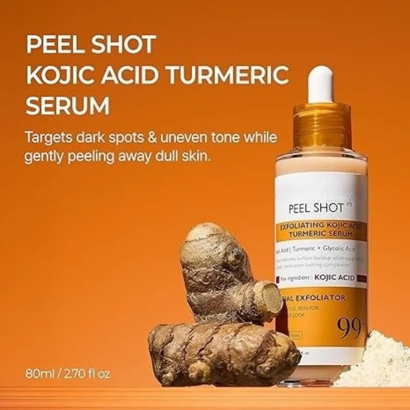 Пилинг-сыворотка Drmelaxinn Peel Shot с ниацинамидом и экстрактом риса Ailisk, Turmeric 80Ml — фото 3