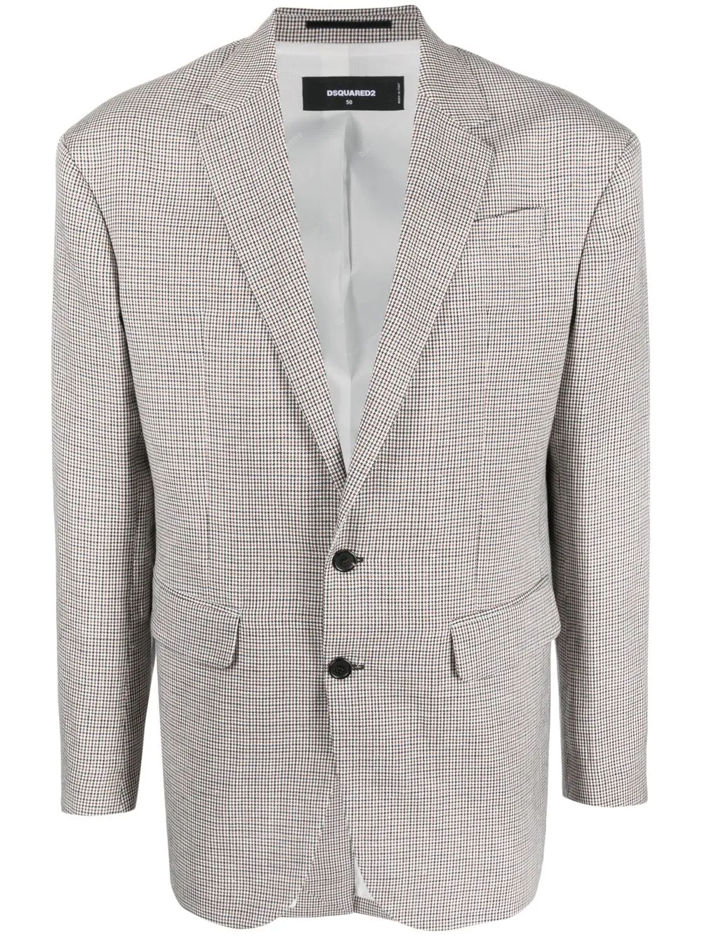 

Однобортный пиджак в клетку DSQUARED2, синий