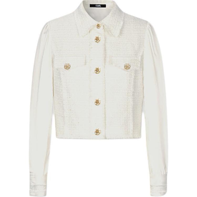 

Куртки и пальто KARL LAGERFELD SS24 Женские Белые KARL LAGERFELD / Karl Lagerfeld Jeans