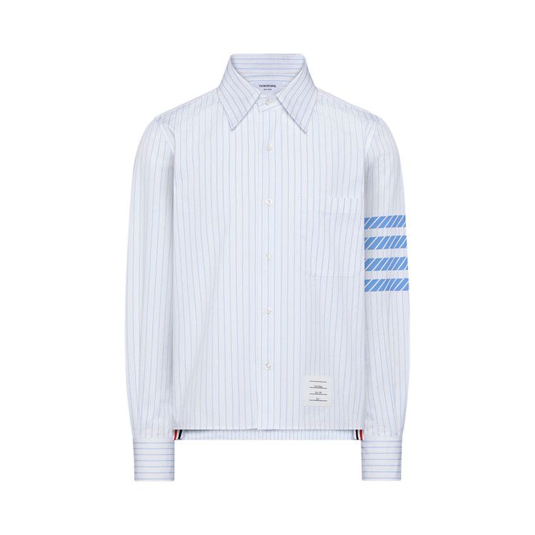 

Рубашка Thom Browne 4 Bar Long-Sleeve Shirt with Step Hem 'Light Blue'