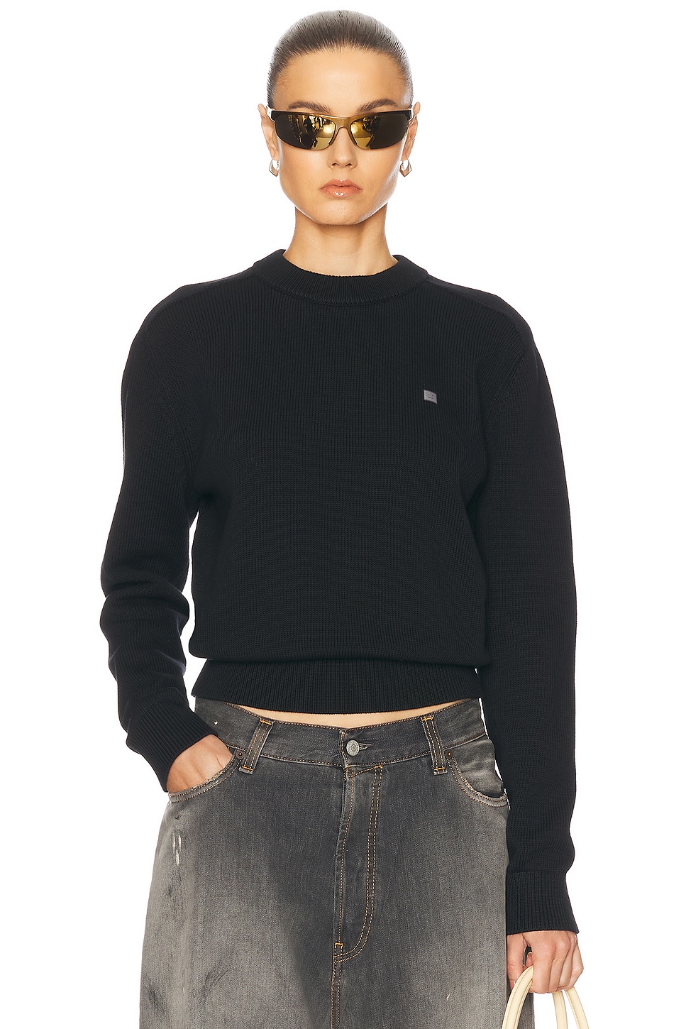 

Свитер с круглым вырезом Kolos Acne Studios, Black