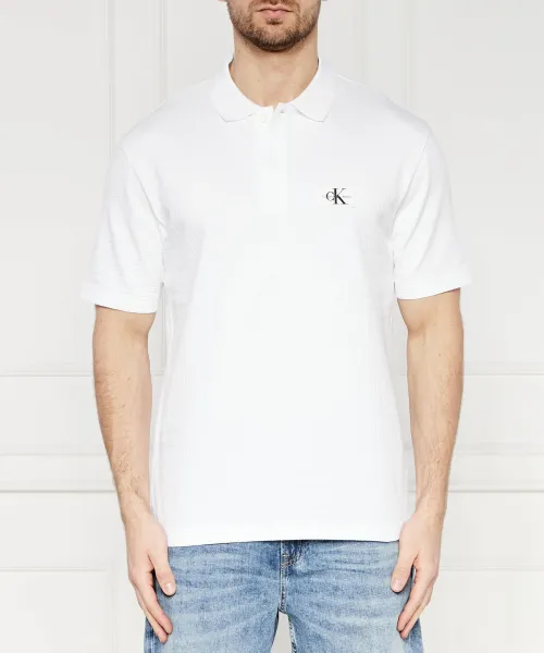 

Футболка поло Relaxed fit Calvin Klein Jeans, белый