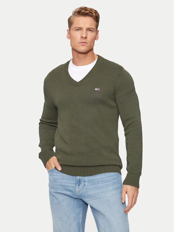 

Облегающий свитер Tommy Jeans, зеленый