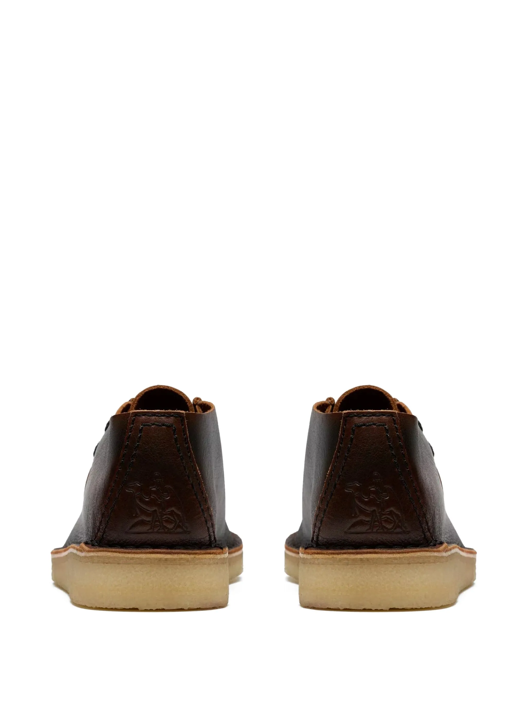 Кожаные ботинки Wallabee на шнуровке Clarks Originals, коричневый — фото 3