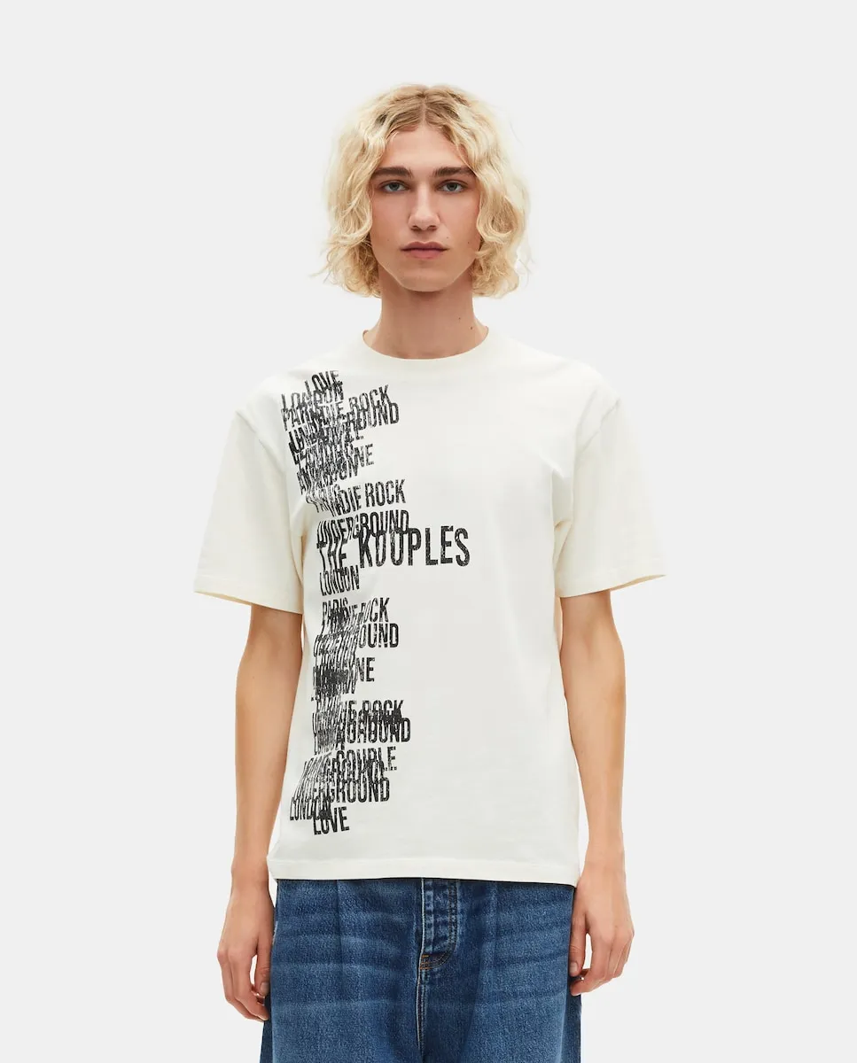 

Мужская футболка с принтом The Kooples, белый