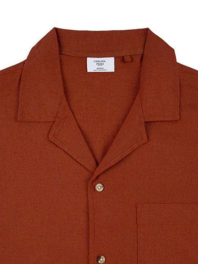 

Льняная рубашка с короткими рукавами Chelsea Peers, Red