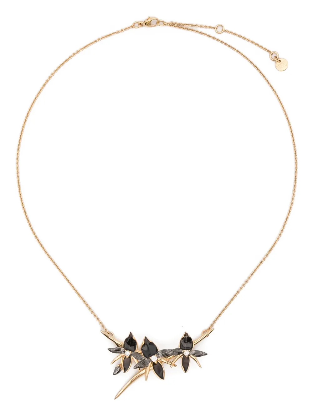 

Ожерелье с цветком орхидеи и бриллиантами Shaun Leane, золотистый