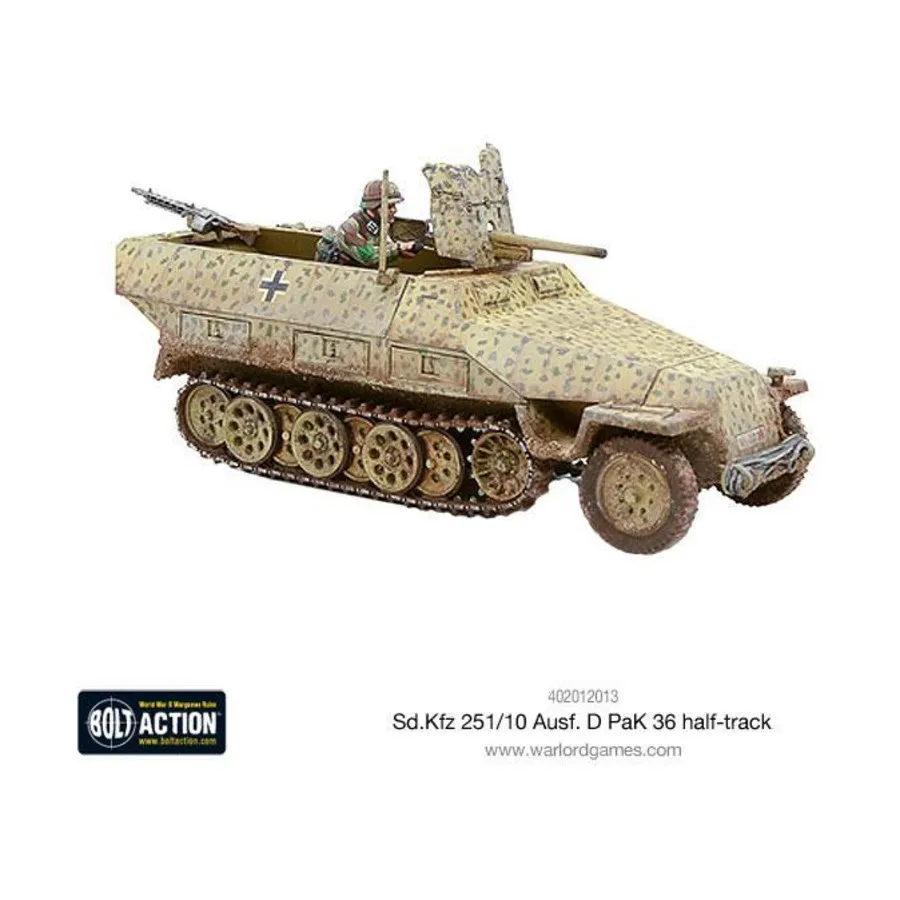 

Sd.Kfz 251/10 Ausf.D (Pak 36) Полугусеничный, Bolt Action - German - SD. KFZ (28mm)