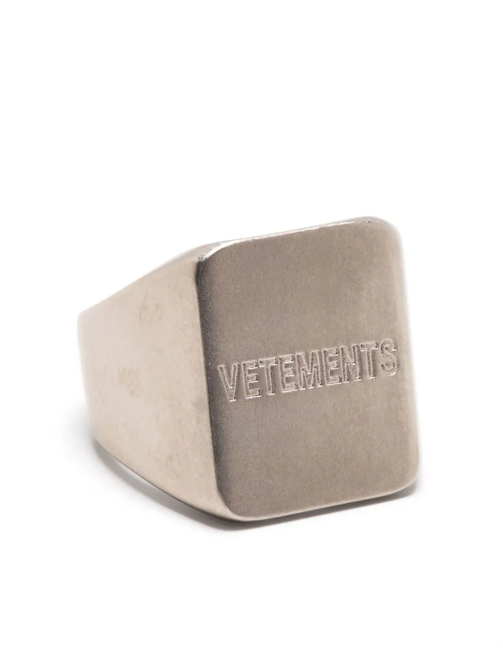 

Кольцо с логотипом VETEMENTS, серебяный