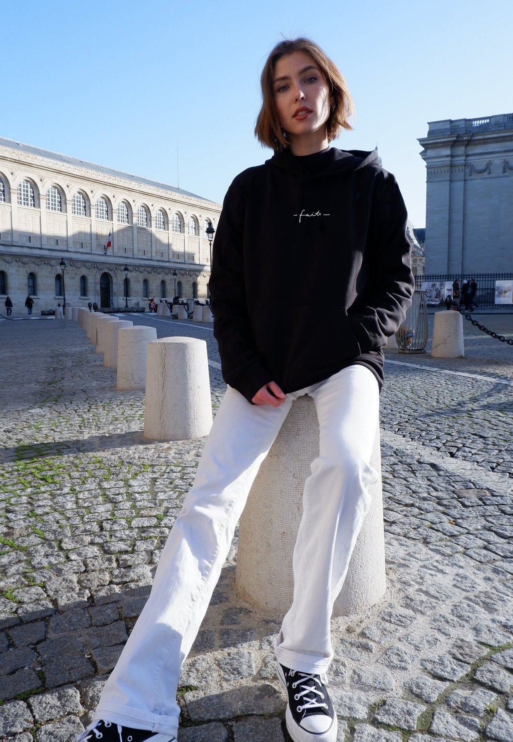 

Толстовка FAITH EMBROIDERY UNISEX - Hoodie Mira Paris, черный