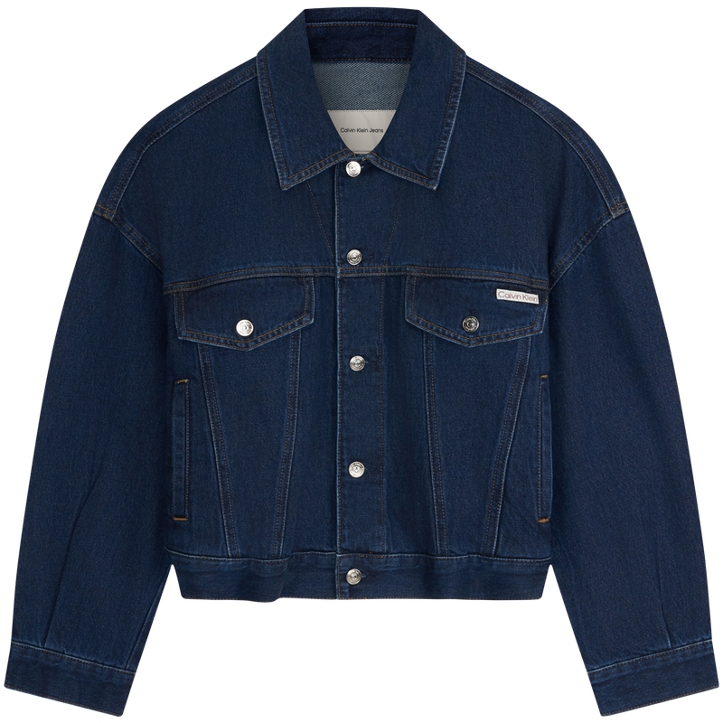 Джинсовая куртка Women's Calvin Klein, gwi-denim темно-синий — фото 3