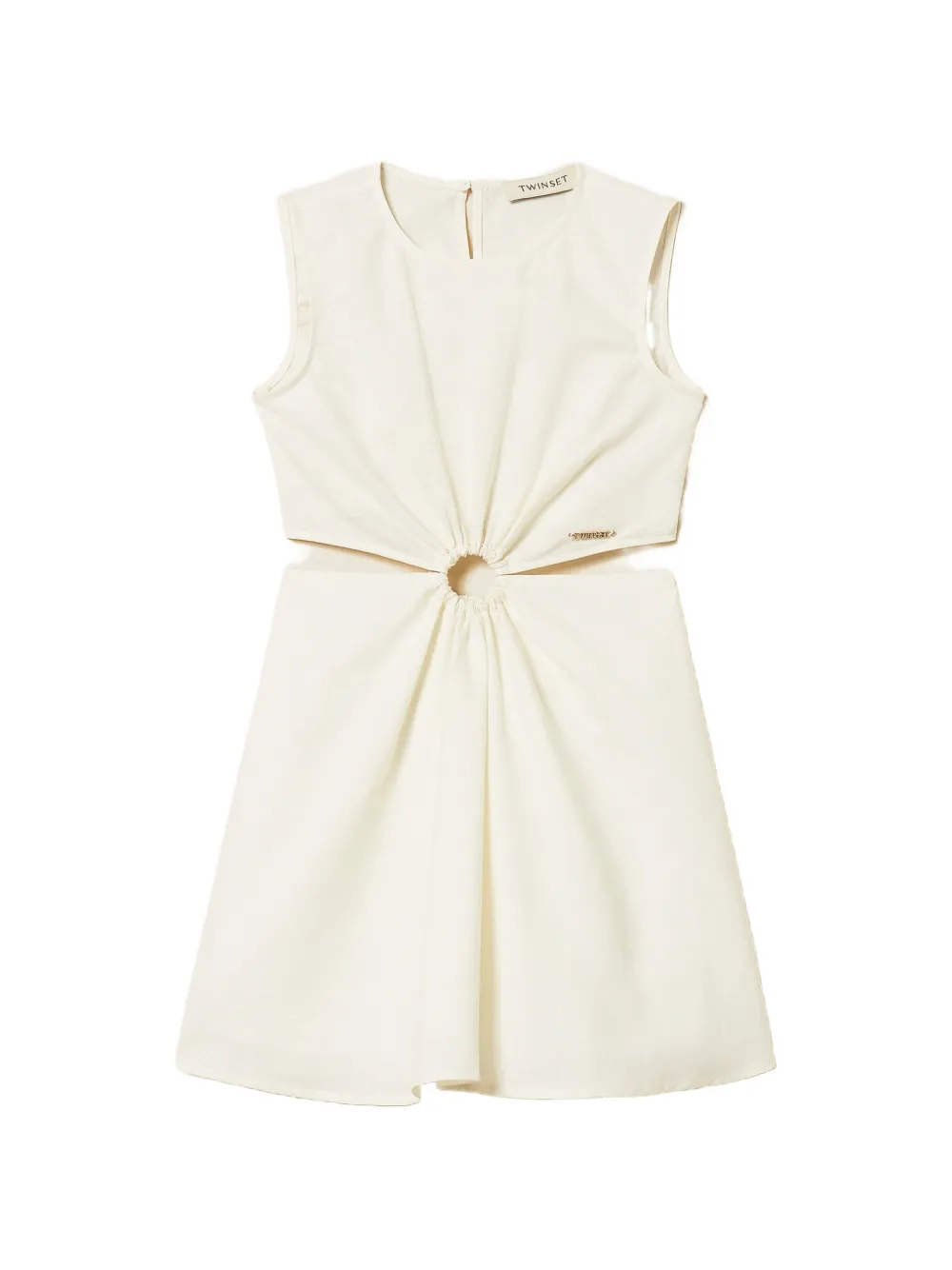 

Мини-платье с вырезами Twinset Kids, бежевый
