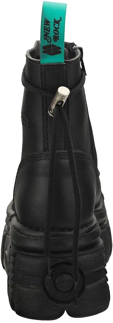 Ботинки New Rock Combat Vegan Unisex на платформе, Black — фото 4