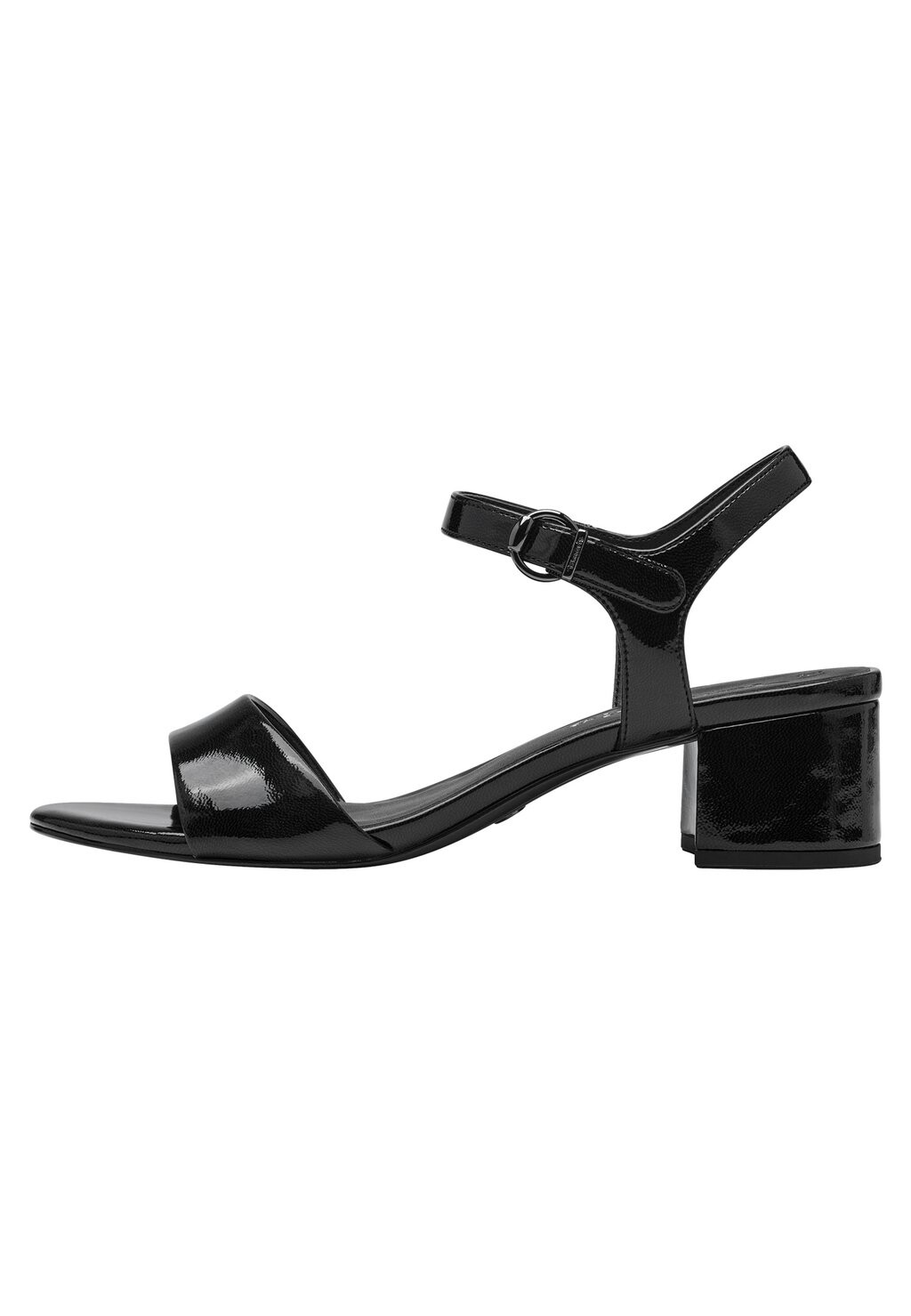 Босоножки с ремешком Tamaris, цвет black patent