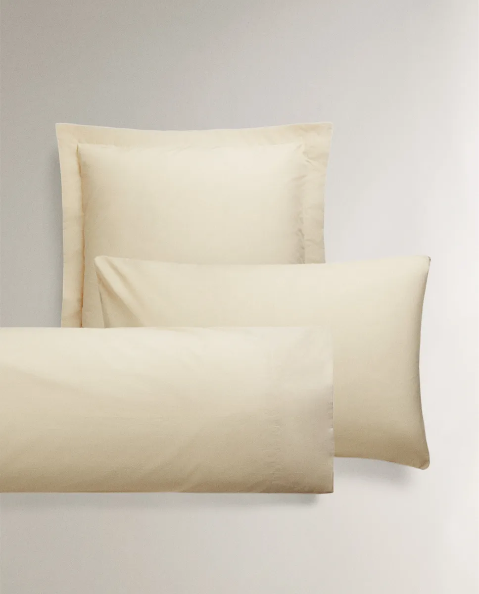 

(200 нитей) наволочка из хлопкового перкаля Zara Home, бежевый