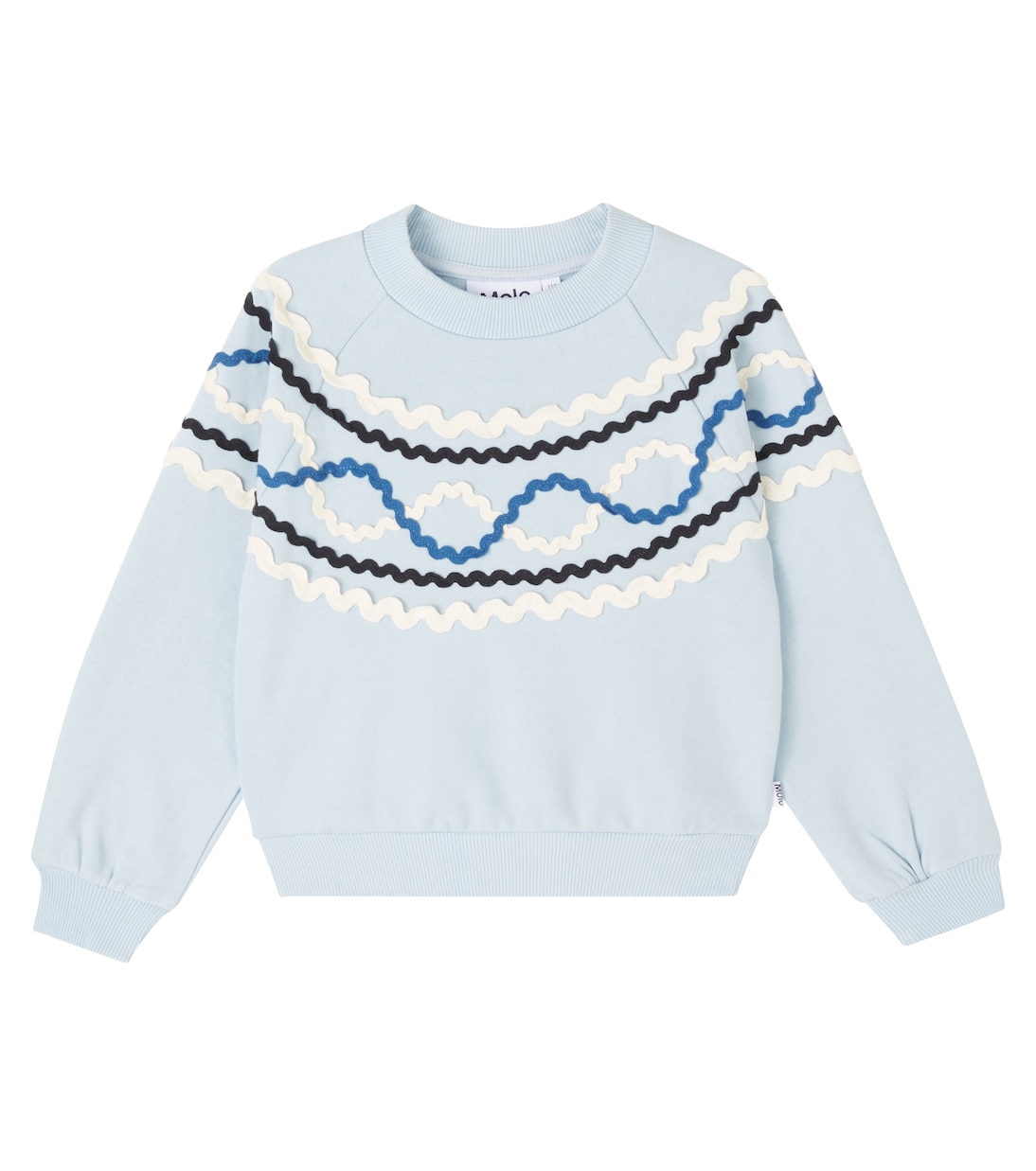 

Хлопковая толстовка с вышивкой Мэрилин Molo, Blue Moon