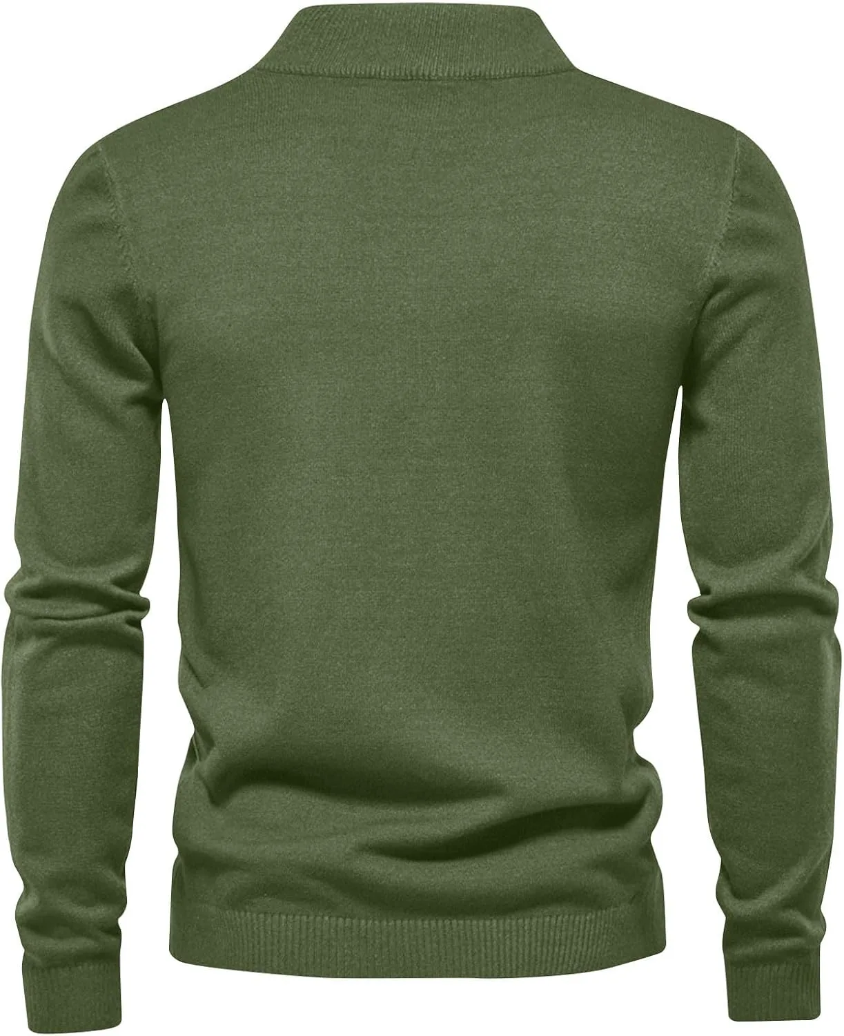 Мужской свитер-водолазка с длинными рукавами, вязаный, утепленный, slim fit — фото 4