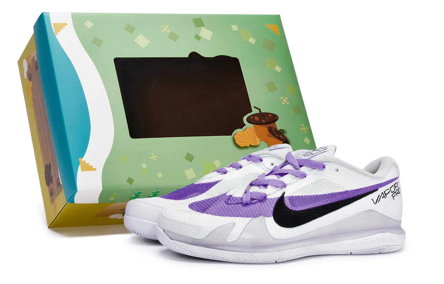 

Теннисные кроссовки Air Zoom Vapor Pro для мужчин с низким верхом, фиолетовый/черный Nike
