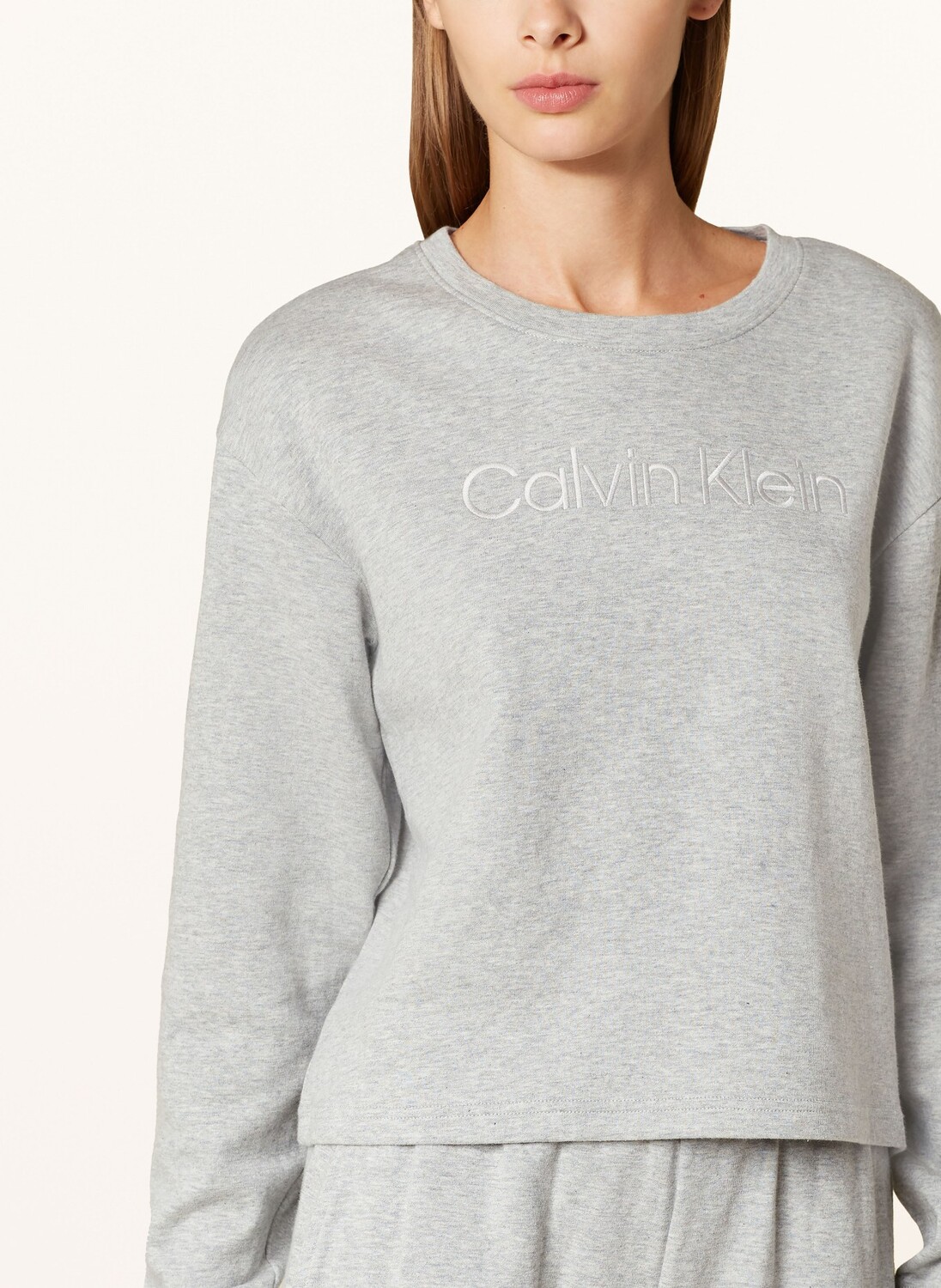 Современная махровая рубашка для отдыха Calvin Klein, серый — фото 4