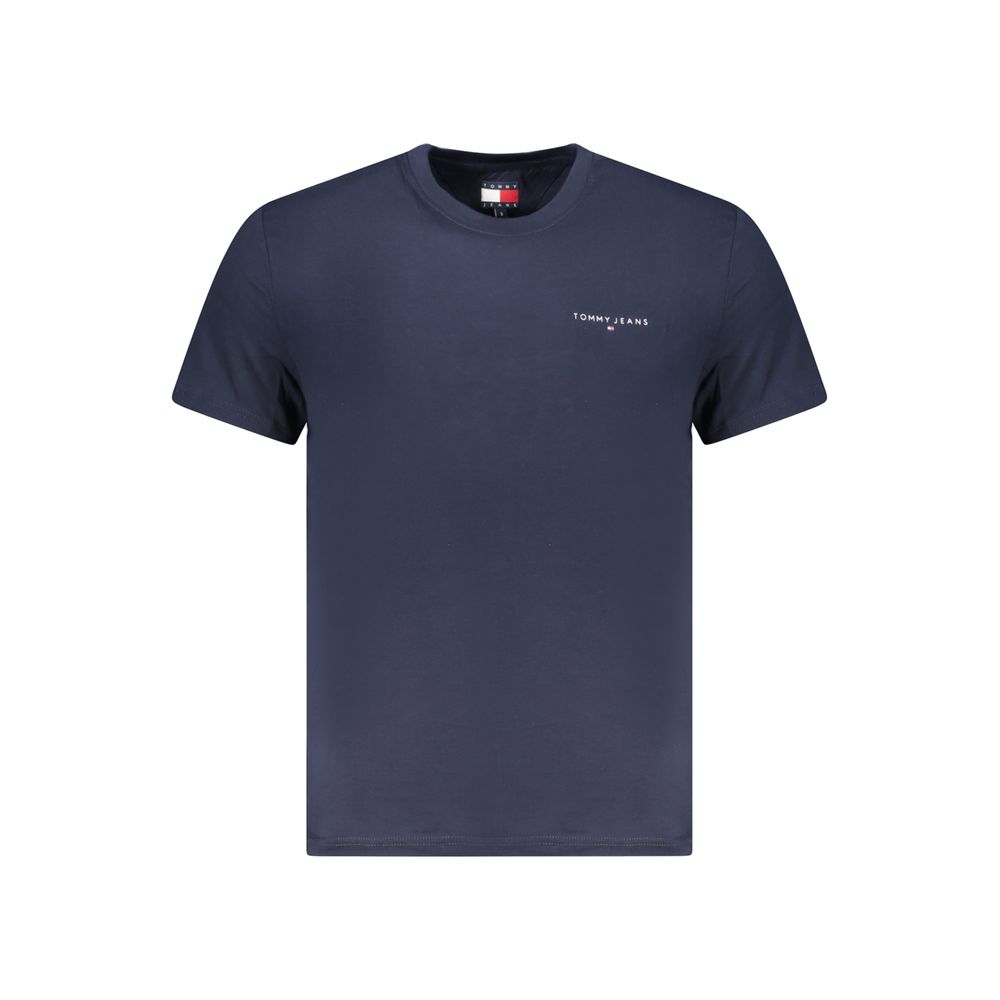 

Синяя хлопковая мужская футболка Tommy Hilfiger