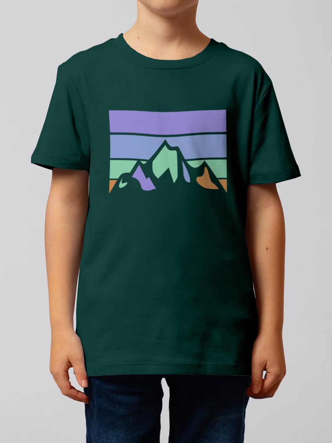 Футболка 'Landscape' Watabout.Kids, Dark Green — фото 2