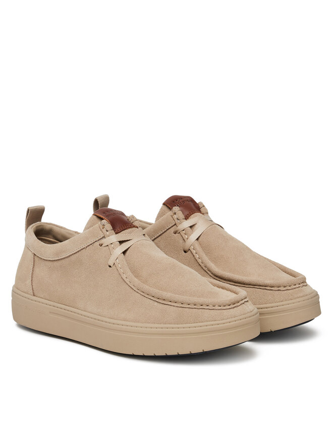 Полуботинки Modern Light Suede Moc Toe Shoe FM0FM05501 Tommy Hilfiger, бежевый — фото 2