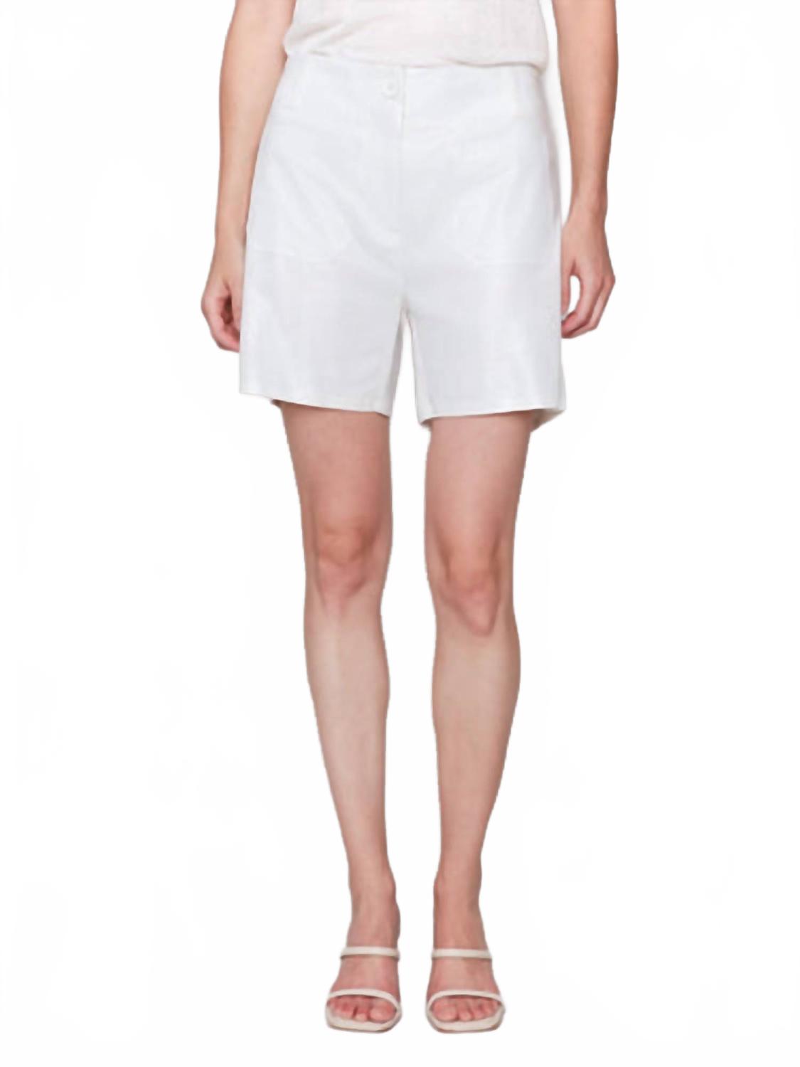 

Шорты из льняной фольги в цвете шампань CHARLIE B, Champagne