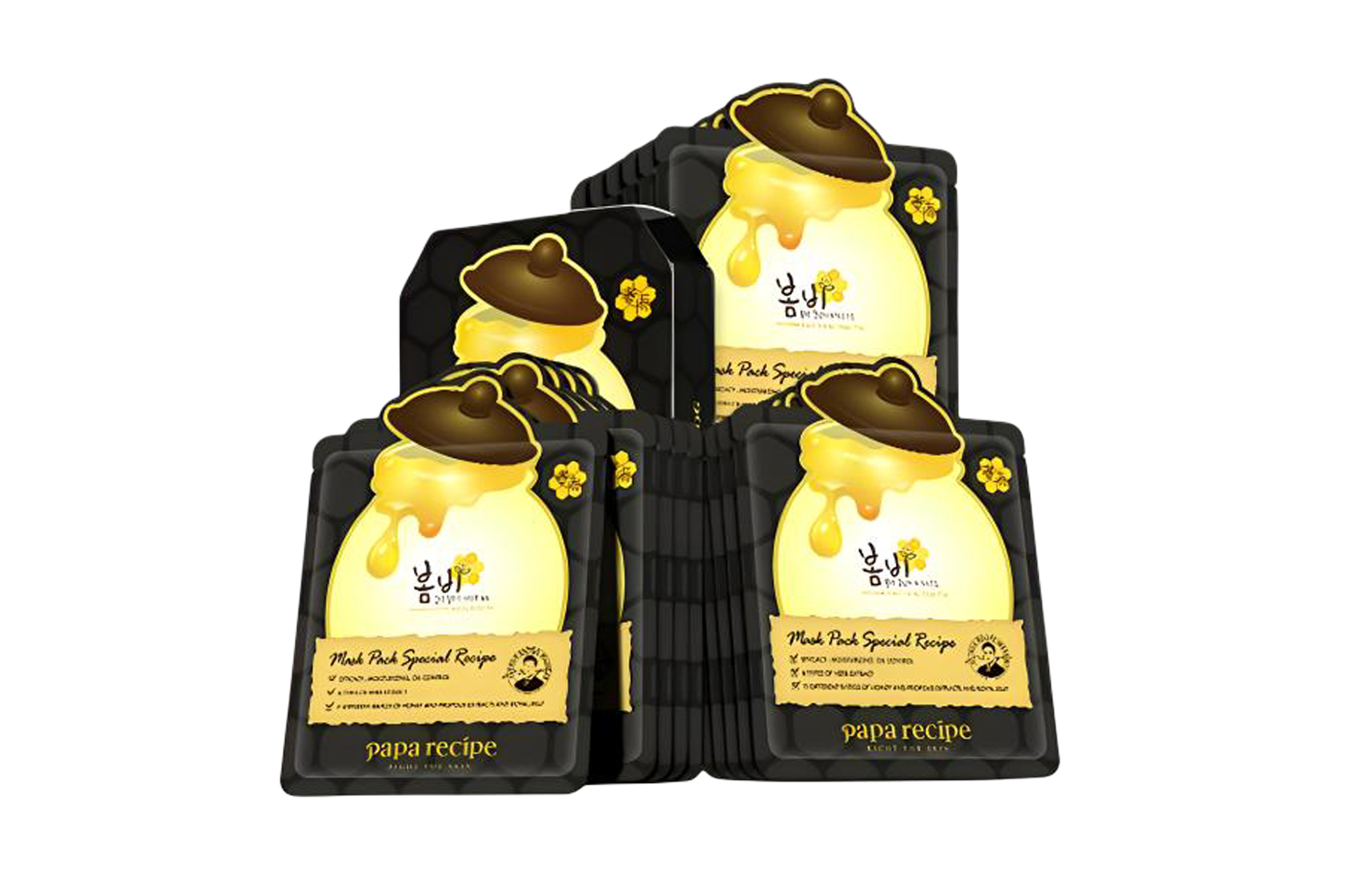 

Papa Recipe 3 черная медовая маска для лица увлажняющая, питающая и контролирующая жирность 25мл*10 шт