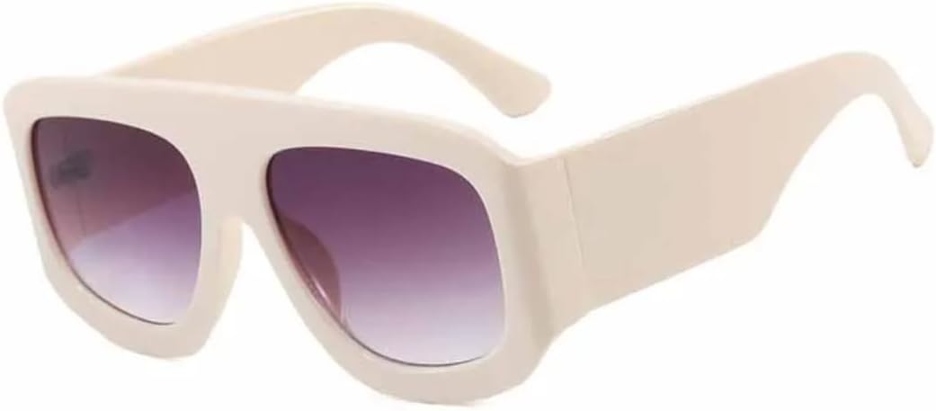 

Солнцезащитные очки с защитой UV400 | Увеличенная оправа, линзы конфетного цвета | Для женщин и мужчин, для занятий спортом на открытом воздухе и вождения DSVIGF, Beige Gradient Gray