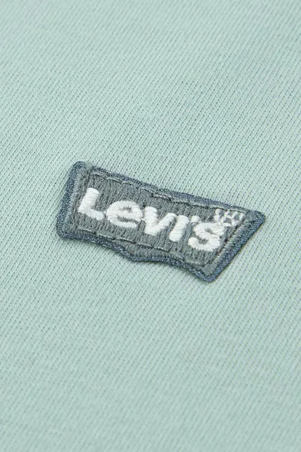 Футболка детская с принтом LVB BATWING CHEST HIT Levi's, зеленый — фото 3