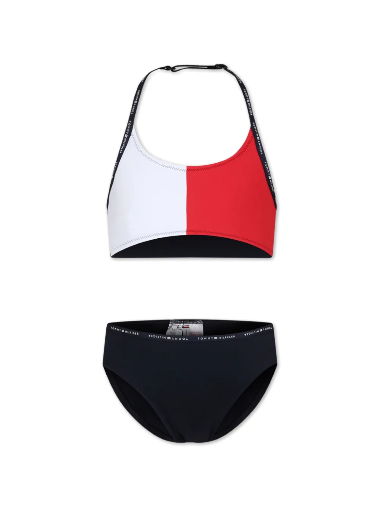 

Бикини Hilfiger Flag с вырезом халтер Tommy Hilfiger Junior, белый