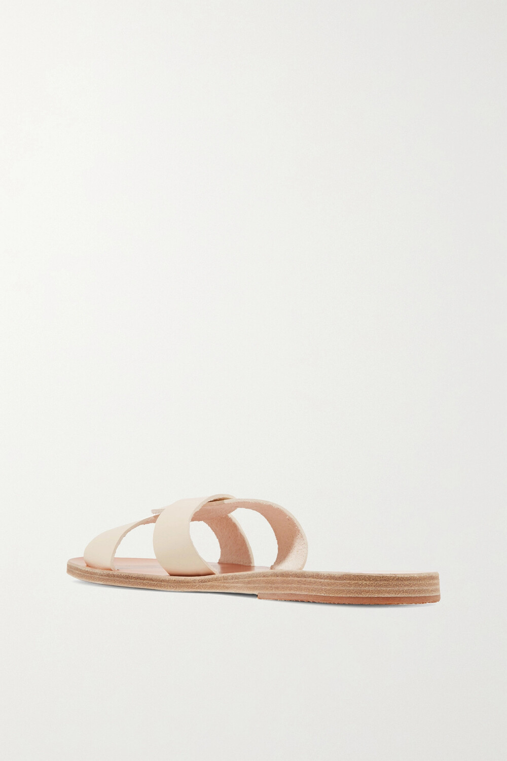 ANCIENT GREEK SANDALS кожаные шлепанцы Desmos с вырезами, кремовый