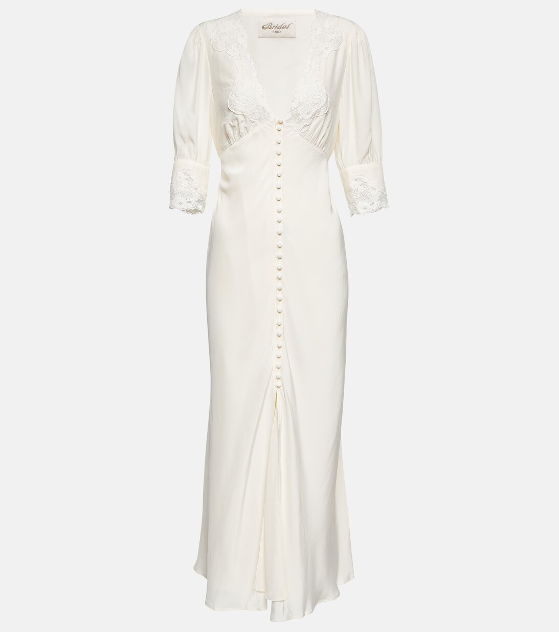 

Платье макси Bridal Simone с вышивкой RIXO, белый