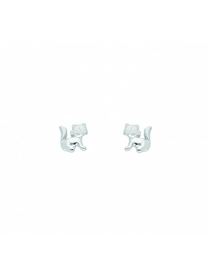 

Adeliás Женские серьги-гвоздики в виде кошек из серебра 925 пробы