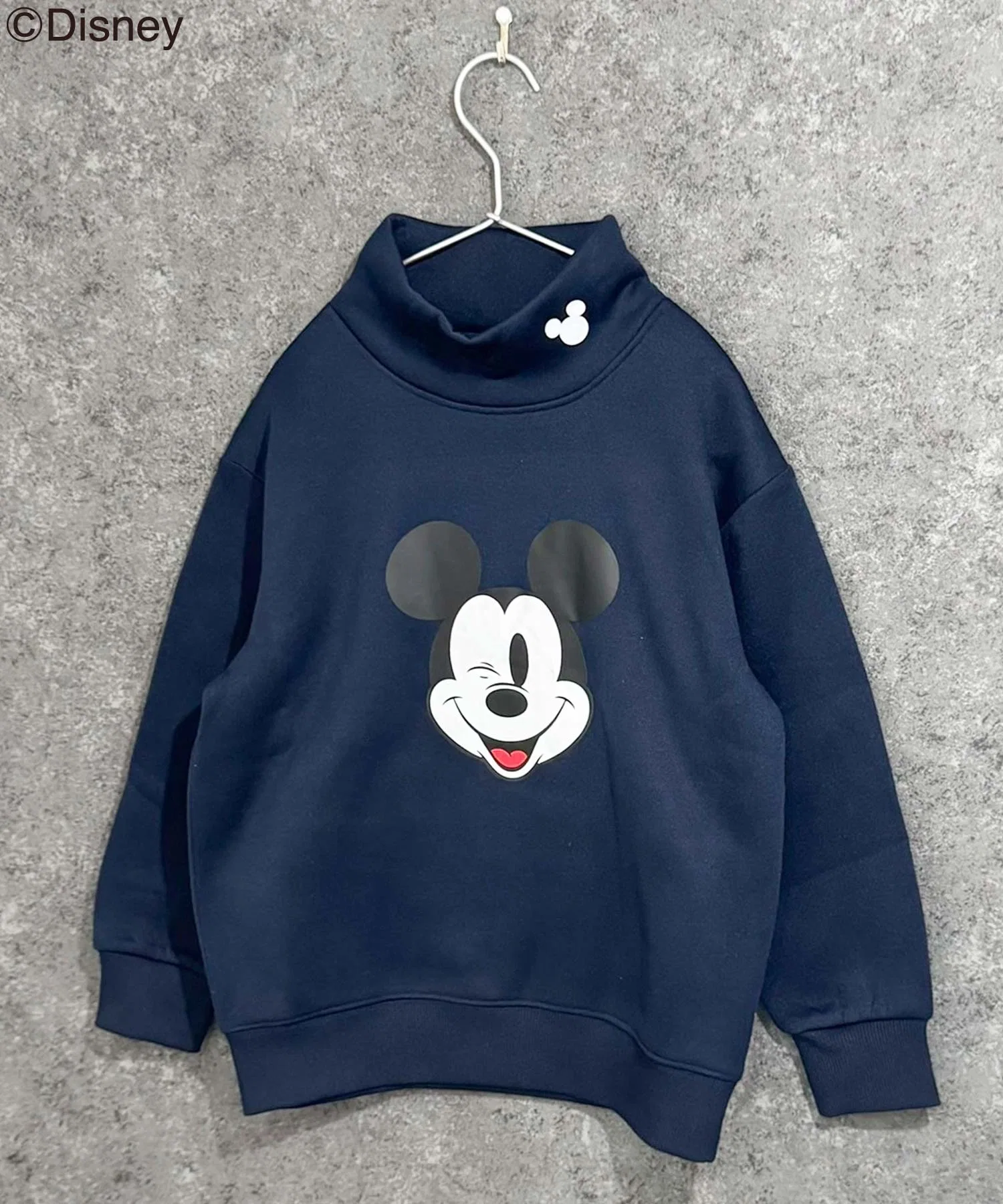 【Disney】МИККИ Толстовка с высоким воротником и флисовой подкладкой в виде Микки Мауса