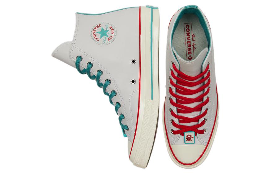 Кеды Converse Chuck Taylor All Star 1970s 'White Teal Red', белый — фото 4